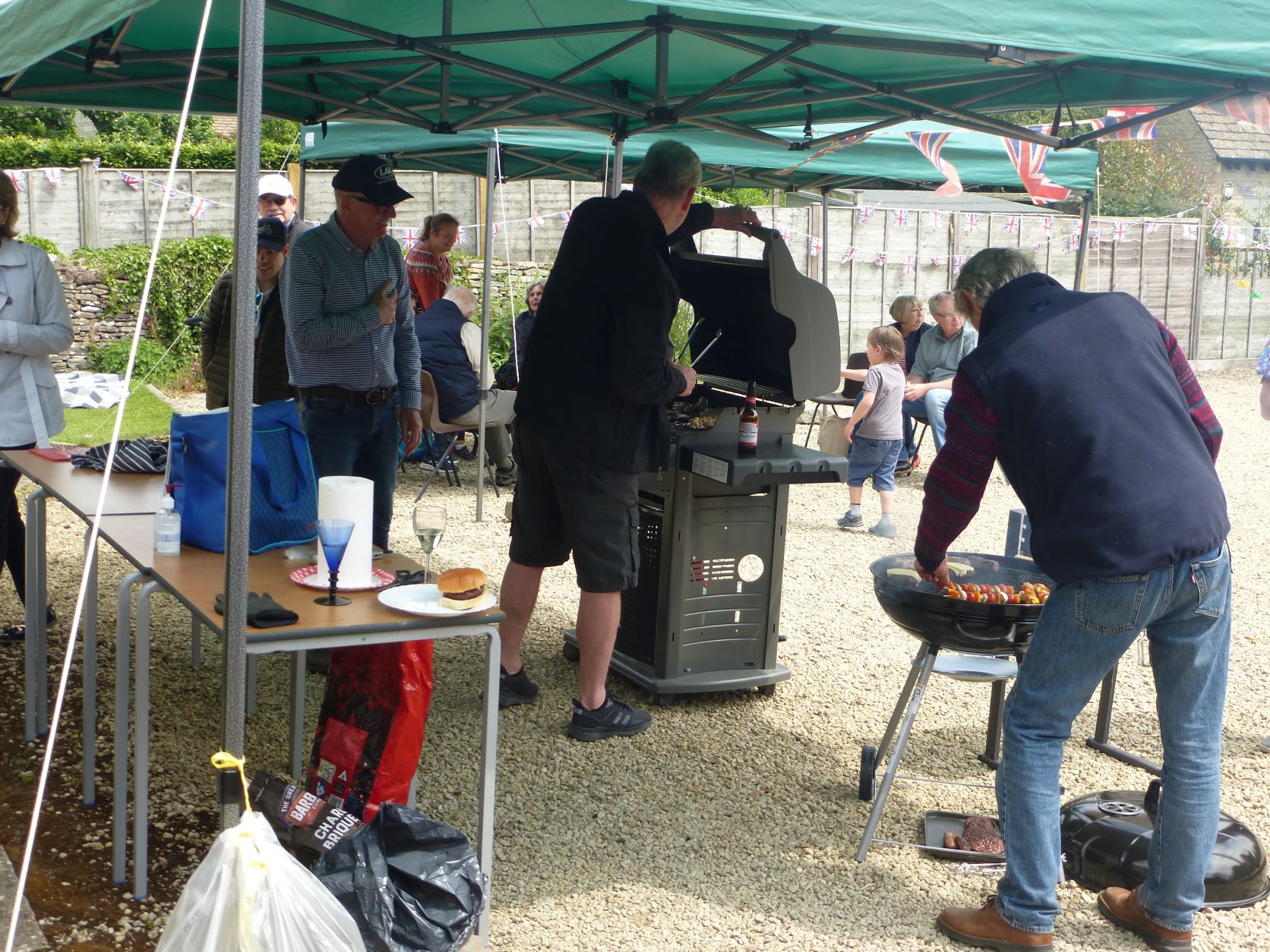 Somerford Keynes - Platinum Jubilee BBQ action