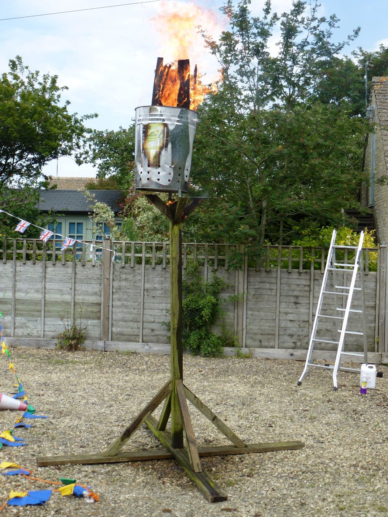 Somerford Keynes - Platinum Jubilee beacon lit 2