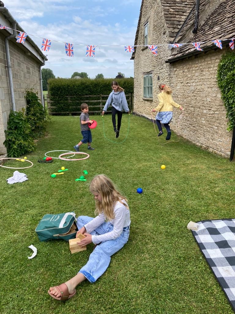 Somerford Keynes - Platinum Jubilee children playing