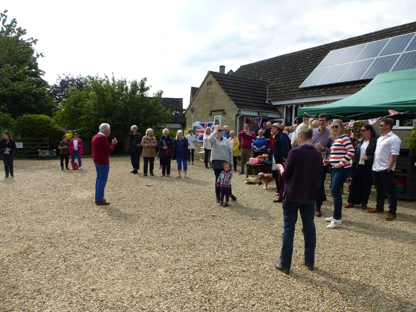 Somerford Keynes - Platinum Jubilee outside crowd 2